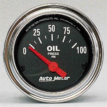 TOOL 2522 Traditional Chrome Electric Oil Pressure Gauge - 2.06 in. TO3621657